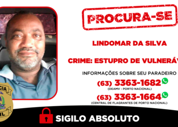 Polícia Civil do Tocantins procura dois homens investigados por crime de estupro de vulnerável