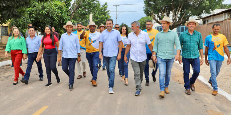 Governador Wanderlei Barbosa inaugura obras de infraestrutura no aniversário de 33 anos de Lagoa do Tocantins