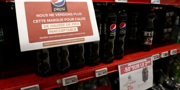 PepsiCo registra queda de 0,5% na receita com demanda fraca após aumento de preços