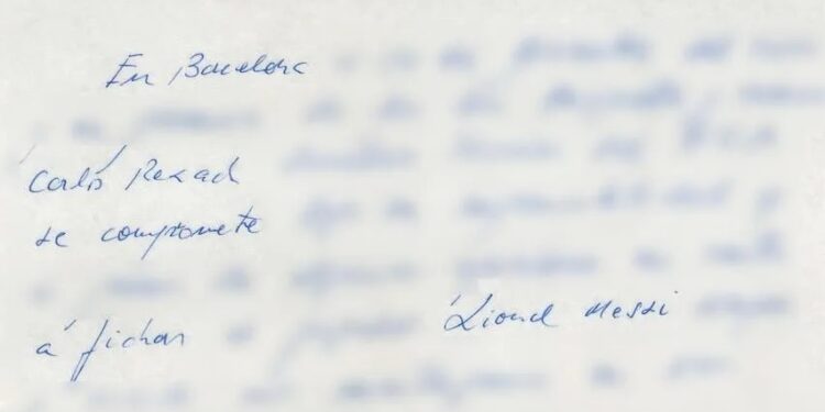 Guardanapo com 1º contrato de Messi no Barcelona vai a leilão; veja valores