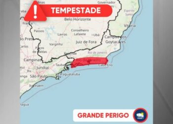 Rio de Janeiro tem alerta de grande perigo para tempestades nesta quinta (1º)
