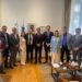 Primeira reunião dos parlamentares com a embaixada do Uruguai na Argentina (Buenos Aires).
Crédito da imagem: Ascom Valdemar Júnior/Divulgação