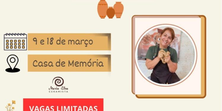 Lei Paulo Gustavo: Workshop Memórias que Modelam de Cerâmica abrem inscrições em Lajeado-TO.