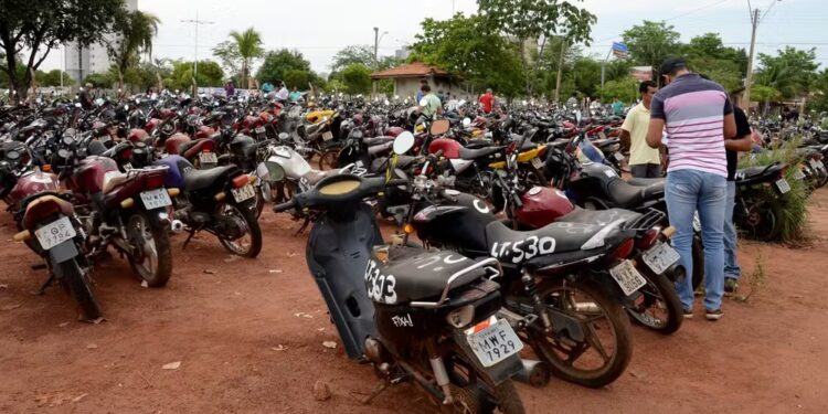 Leilão de bens e veículos de Palmas tem motocicletas com lance inicial de R$ 200