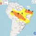 Conforme o Inmet, os estados do Maranhão, Piauí, Ceará, Rio Grande do Norte, Paraíba, Pernambuco, Alagoas devem ser atingidos por fortes chuvas
Reprodução/Inmet