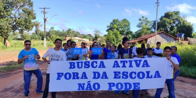 Escolas estaduais de todo o Tocantins mobilizam municípios com o Dia D da Busca Ativa ‘Fora da Escola não pode!’