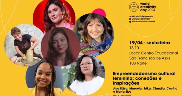 Servidora da Secretaria da Cultura media roda de conversa sobre empreendedorismo cultural feminino