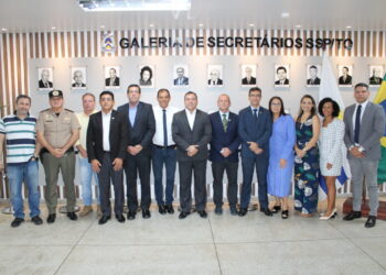 Membros da cúpula da SSP-TO e equipe técnica recepcionam novo superintendente da Polícia Científica