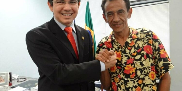 Rosaldo Santos com o senador Randolfe Rodrigues