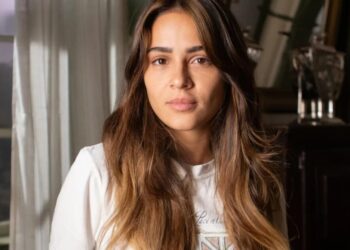 Giullia Buscacio é Sandra em "Renascer" Globo/Angélica Goudinho