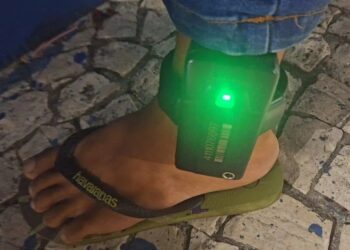 Agressores d emulheres podem ser monitorados com tornozeleira eletrônica SSP-BA/Divulgação