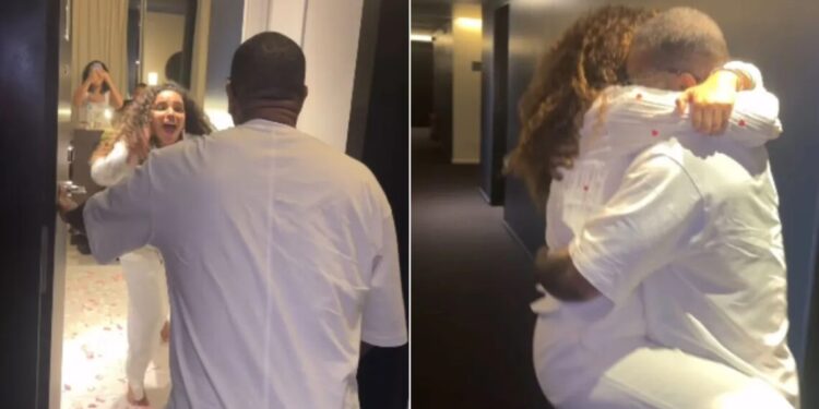 BBB24: Rodriguinho faz surpresa para Pitel após eliminação; veja o reencontro