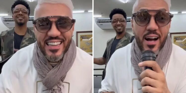 Belo muda de visual após término com Gracyanne Barbosa: “Loirin de volta”