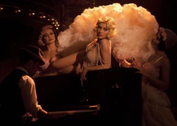 Christina Aguilera em "Burlesque" (2010). 2010 - Sony Pictures Corp.