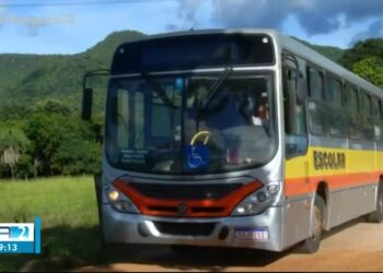 Transporte escolar de Palmas — Foto: Reprodução/TV Anhanguera