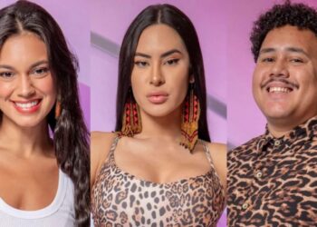 Alane, Isabelle e Lucas Henrique disputam o 19º paredão do BBB 24 Globo/Paulo Belote