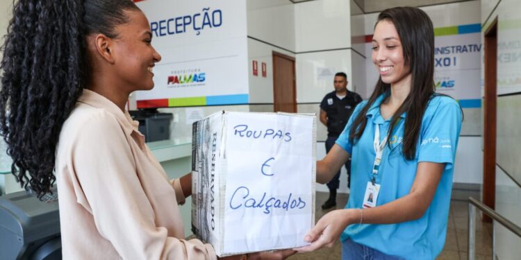 Prefeitura de Palmas ponto de arrecadação de doações que serão enviados aos Rio Grande do Sul