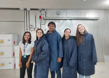 Os estudantes de enfermagem realizaram a visita na CEAD nos dias 23 e 24 de maio