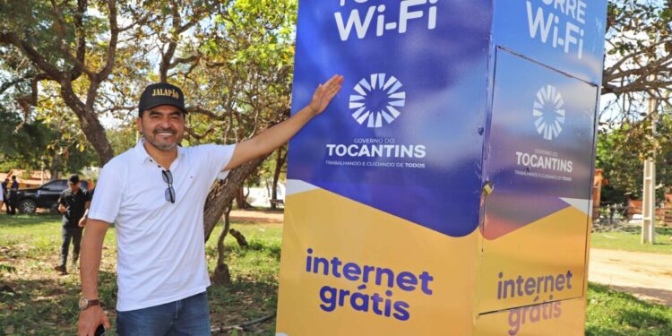 Governador Wanderlei Barbosa comemora a chegada da tecnologia 5G a mais 54 cidades do Tocantins - Crédito: Antônio Gonçalves/Governo do Tocantins