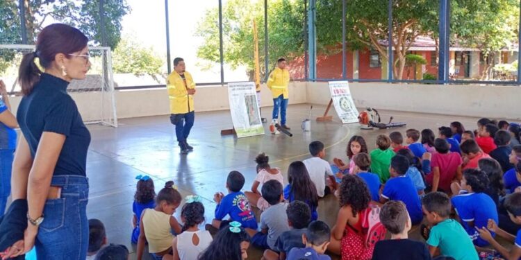 Brigadistas da APA Serra do Lajeado promovem palestra sobre Manejo Integrado do Fogo em Tocantínia