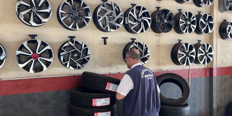 Inmetro e Receita Federal realizam operação especial Pneus importados