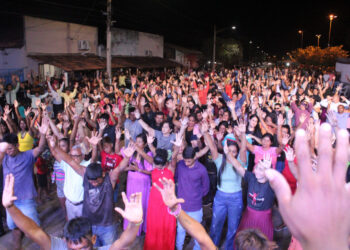 Celebração ao Dia Municipal do Evangélico, em Tocantínia Foto: Edvaldo Xerente