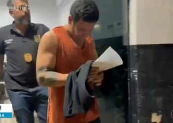 Alison Maicon Santos Veloso, de 38 anos, foi preso após acidente em Taquaruçu — Foto: Reprodução/TV Anhanguera