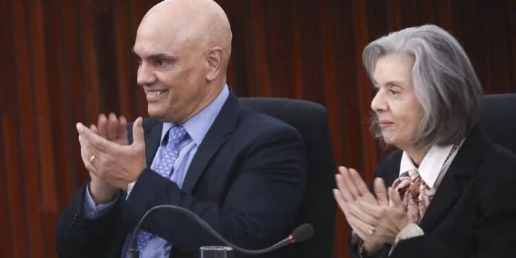 Atual presidente do TSE, Moraes será substituído por Cármen Lúcia a partir de junho