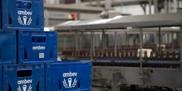 Receita líquida totalizou R$ 20,276 bilhões, queda de 1,2% em um ano
Foto: Ambev/Divulgação