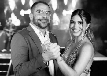 O médico Leandro Medice Passos Costa, ao lado da sobrinha Amanda Medice, de 22 anos