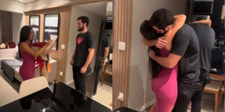 Matteus posta pedido de namoro para Isabelle após BBB24