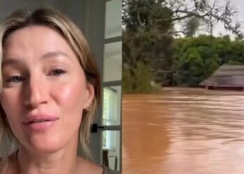 Gisele Bündchen se emociona em vídeo sobre tragédia no RS Reprodução/Instagram