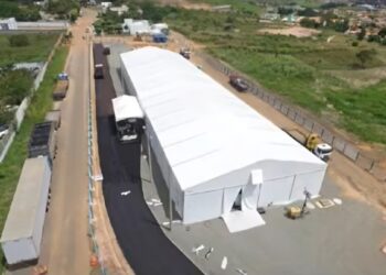 Modelo de como serão as cidades provisórias no Rio Grande do Sul Crédito: Divulgação/Governo do Rio Grande do Sul