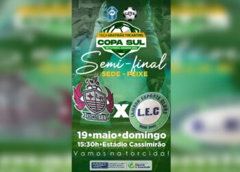 Rumo à conquista da taça Gratidão Tocantins: Lajeado Esporte Clube semifinal da Copa Sul de Futebol Amador neste domingo em Peixe.