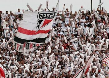 Torcida do São Paulo em jogo da equipe no MorumBIS Twitter/São Paulo
