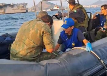 Objetivo é manter segurança radiológica na costa brasileira, com medição do ar e na água Reprodução/Marinha