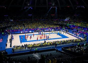 Ginásio do Maracanãzinho, no Rio de Janeiro, durante partida da Liga Nacional de Vôlei Pedro Teixeira/Fotoarena/Estadão Conteúdo