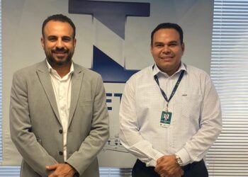 O presidente da AEM Jerônimo Júnior foi recebido pelo diretor de Inovação, Planejamento e Articulação Institucional do Inmetro, Maycon Danylo.