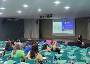 Profissionais na Orientação Educacional da Semed participam de reunião formativa