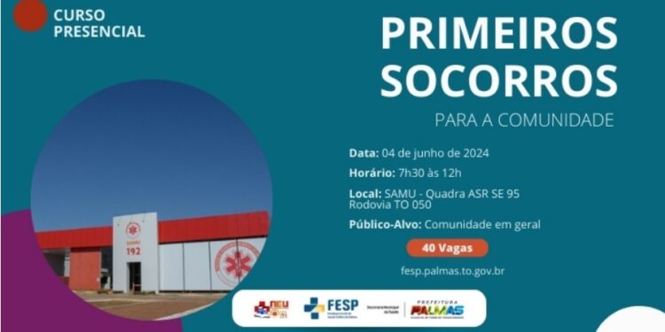 Fesp e Samu abrem inscrições para nova turma para de curso de primeiros socorros