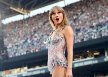 Taylor Swift realiza show em Seattle, Washington, nos Estados Unidos, em julho de 2023