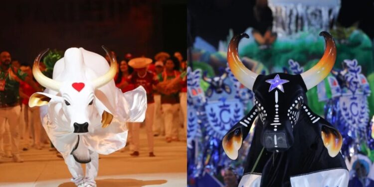 Bois Garantido e Caprichoso
Lucas Silva e Alex Pazuello/Secom AM