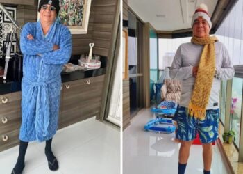 Zeca Pagodinho mostra look de inverno e diverte web Reprodução/Zeca Pagodinho/Instagram