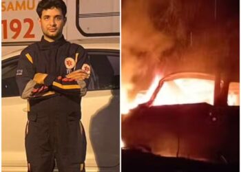 Equipe do Samu faz homenagem a técnico de enfermagem que morreu carbonizado em acidente: ‘Tinha a vida pela frente’