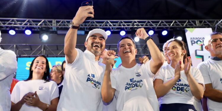 Diante de milhares de pessoas Jorge Frederico lança sua pré-candidatura a prefeito de Araguaína ao lado de Wanderlei Barbosa