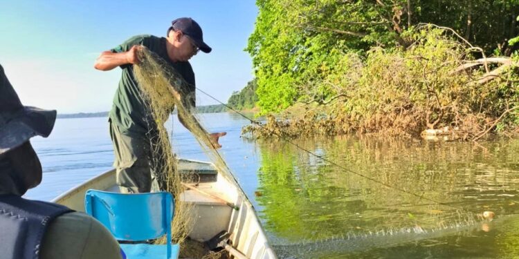 Operação Malha Fina do Naturatins apreende mais de 3 mil metros de redes de pesca