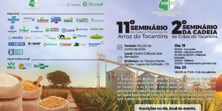 Sebrae Tocantins apoia palestras em seminários de Arroz e de Grãos