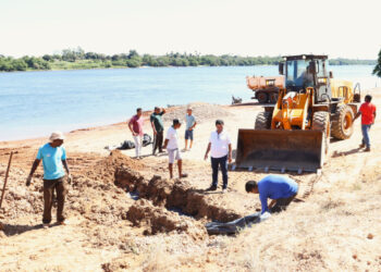 Preparativos para a realização da Temporada de Praia Pôr do Sol 2024
Foto: Edvaldo Xerente