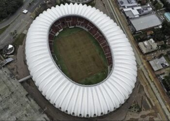 Estádio do Beira-Rio após chuvas no RS