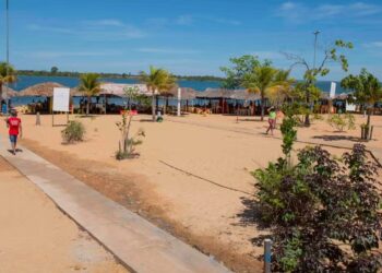 Praia do Caju, em Palmas — Foto: Luciana Pires/Secom Palmas